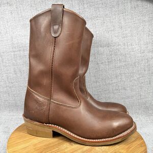 Double H Boots Size 8.5 D Ranchwell Steel Toe Western Leather